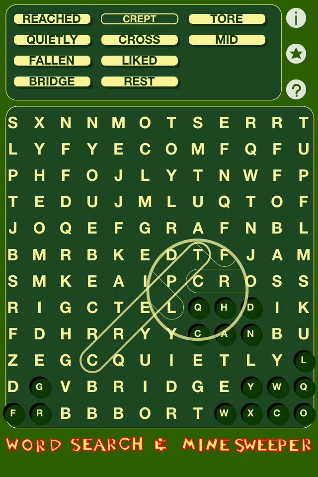 Screenshot W&M-Wordsearch & Minesweeper Lite Screenshot W&M-Wordsearch & Minesweeper Lite